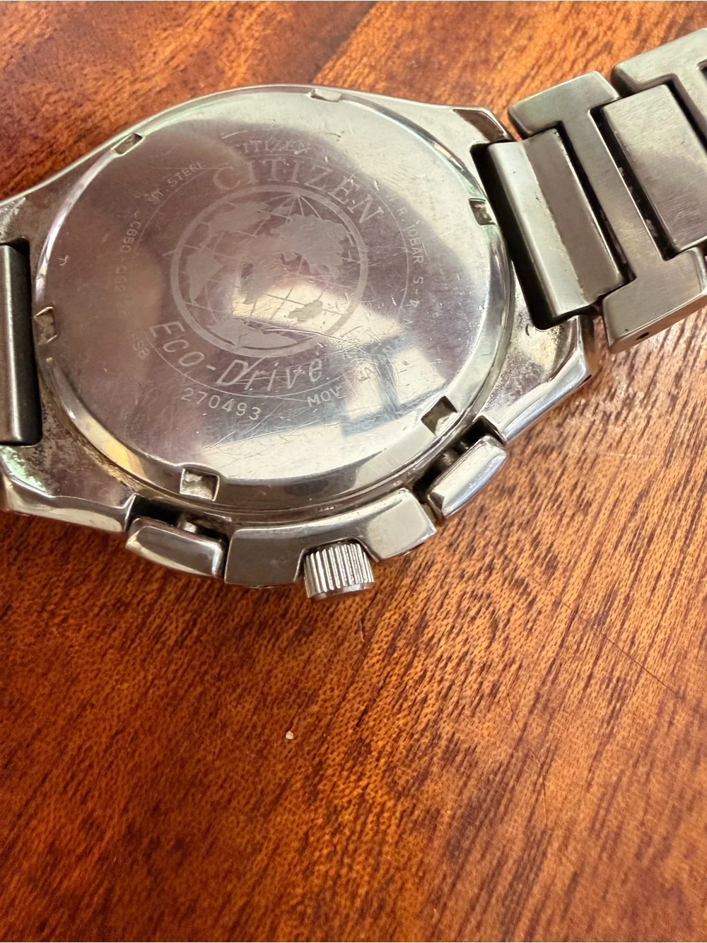 Citizen Eco-Drive Skyhawk C650 Pilot Watch World Time UTC Runs Solar